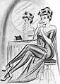 [1950's Bill Ward Fashion Cartoon]