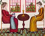 [1815 Eunice Pinney Two Women (Folk Art) JPEG]